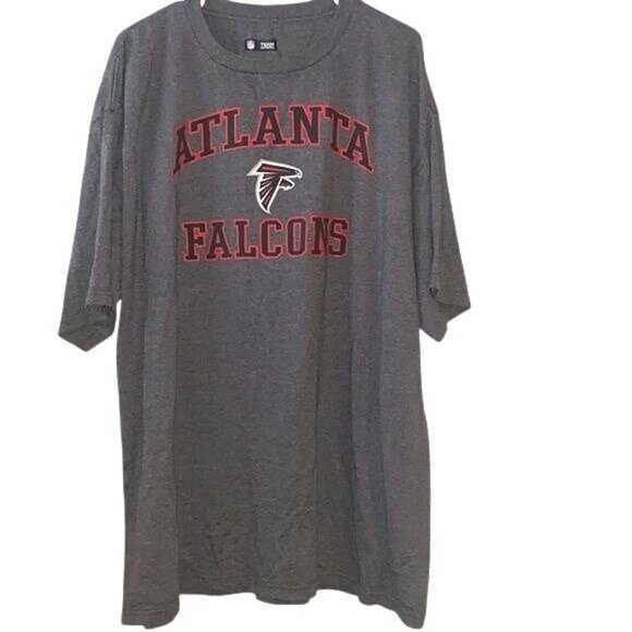 Atlanta Falcons NFL Team Apparel Gray T-Shirt 2XL Cotton/Polyester Blend Unisex - Picture 3 of 6